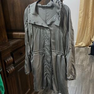 lululemon athletica Olive Hooded Trench Coat